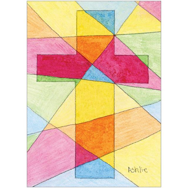 Stained Glass Cross POD - Children's Art Project