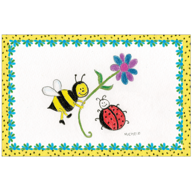 BEE BUG BIRTHDAY CARD - Children's Art Project