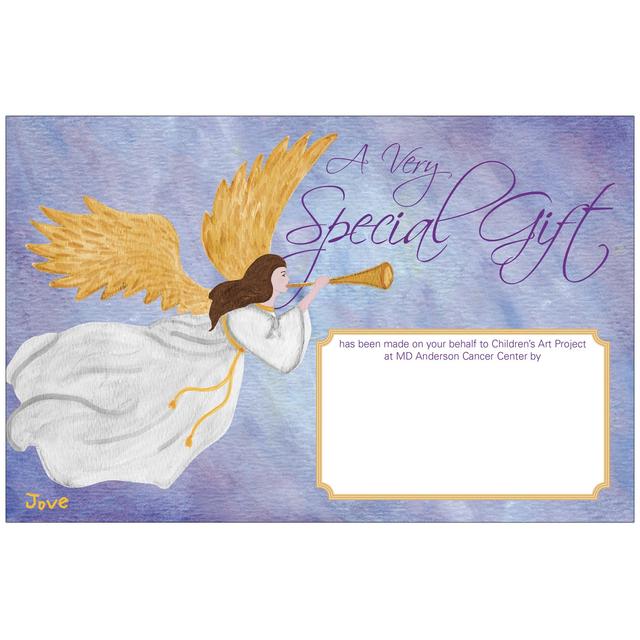 Heavenly Angel Contribution Card - Children's Art Project