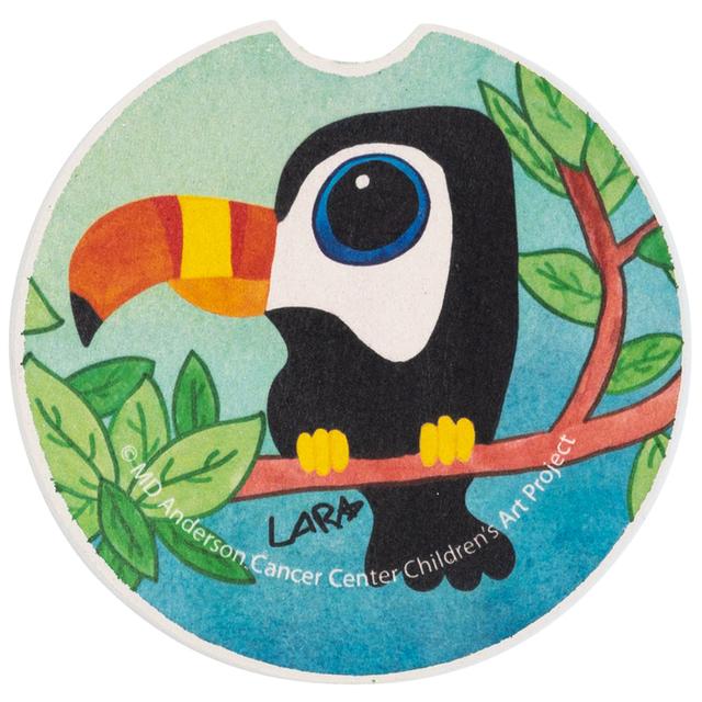 Tropical Toucan Car Coaster - Children's Art Project